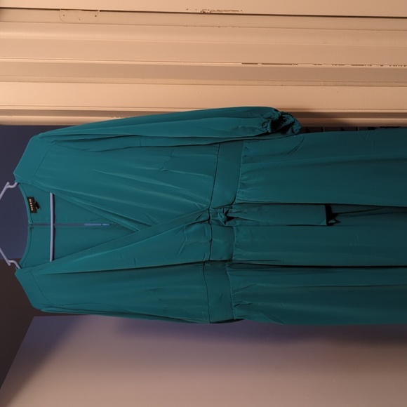Toured, size2 teal full length dress maxi - Picture 1 of 2